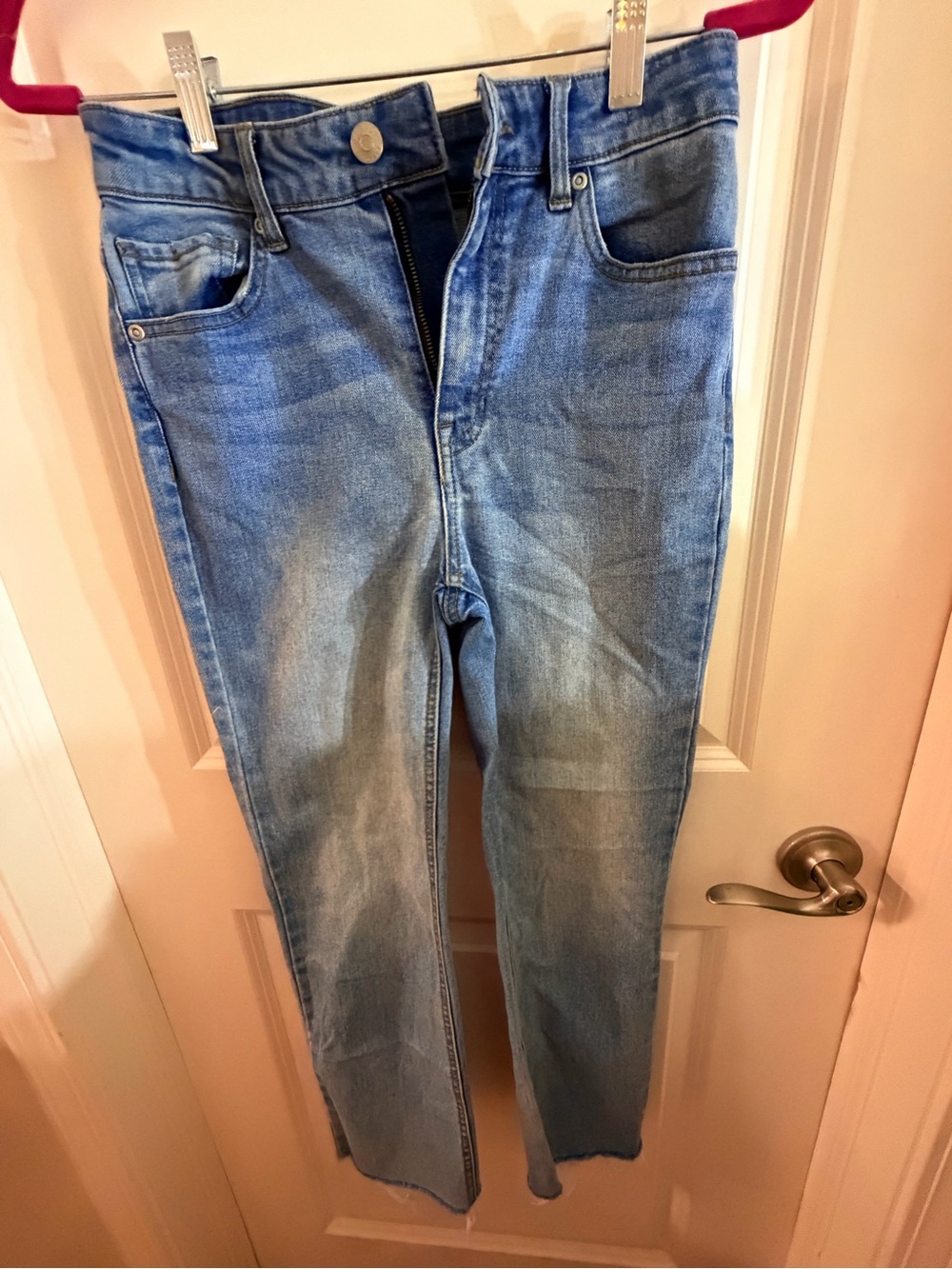 Harper Light Blue Slim Straight Jeans